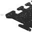 Carrelage en caoutchouc 16,5 po x 16,5 po noir (34) (18) 1 paquet