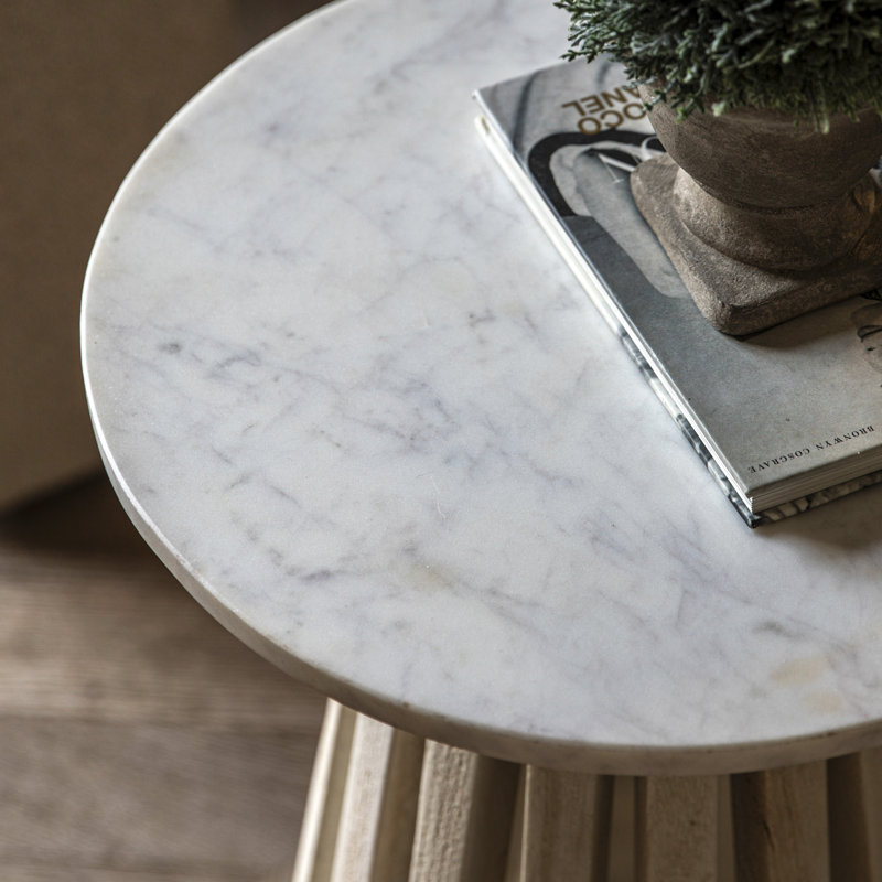 Chatrine Pedestal End Table