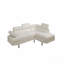 Canapé modulaire en similicuir blanc
