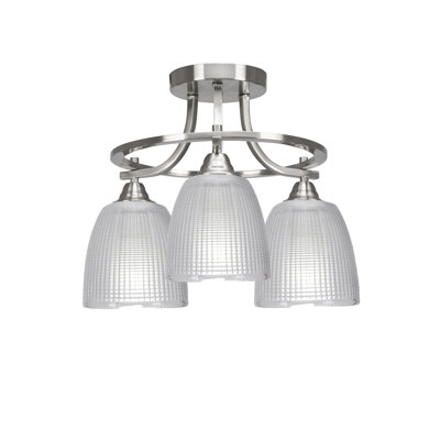 Plafonnier semi-encastré 3 lumières Baranof Paramount