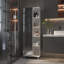 Armoire à linge avec miroir Wengue-387997805