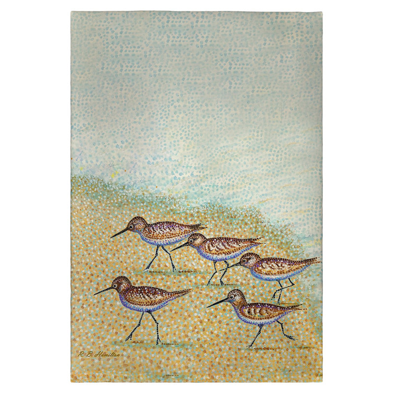 Serviette d'invité Pointillist Sanderlings