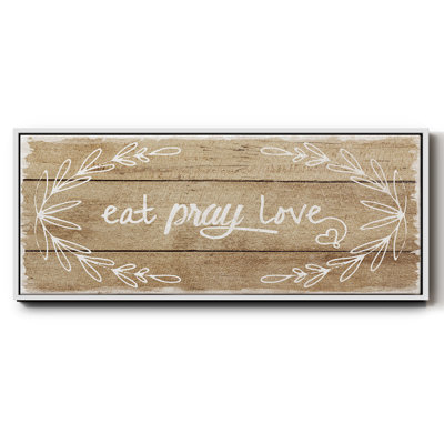 «Eat, Pray, Love», toile encadrée
