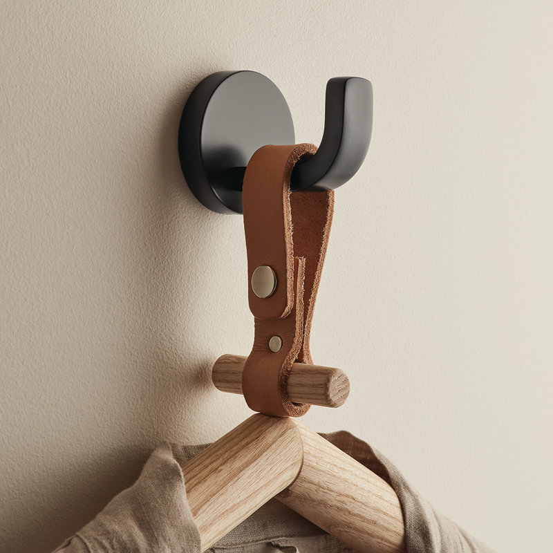 Vector Wall Mounted Robe Hook, Matte Black