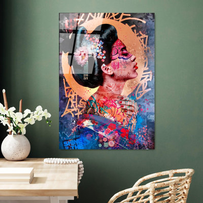 Boze 1 Piece Wall Art on Glass