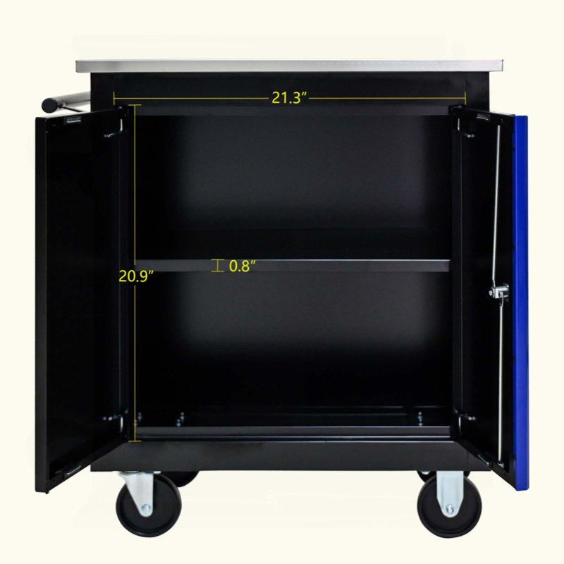 Movable Lockable Double Door Partition With Lock Multi-Functional Hardware Storage Tool Car Auto Repair Locker