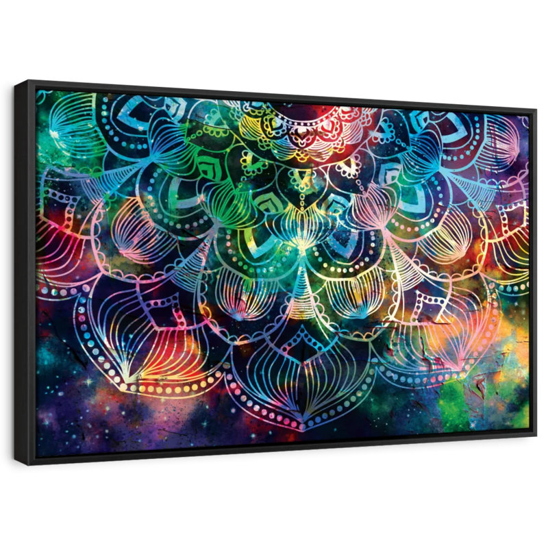 "Art mural mandala céleste", H 9 po x l 13 po