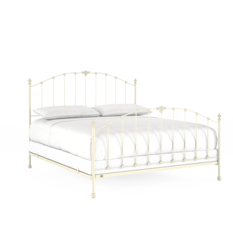 171 Country French Bed | Complete Standard, King, Gloss Off-White