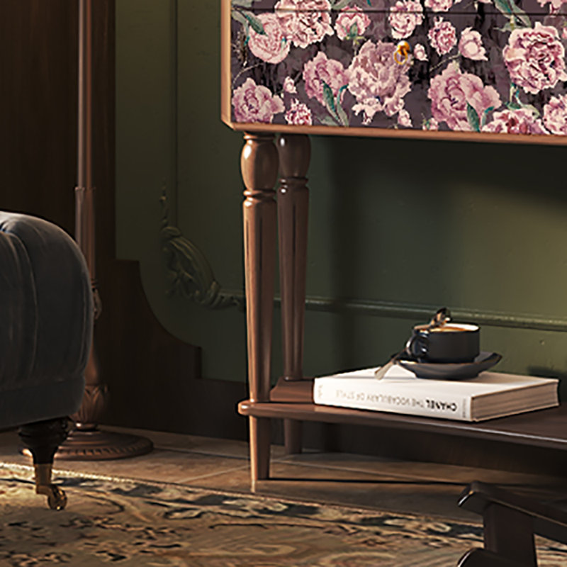 Buffet 33,5 po, Brun/rose