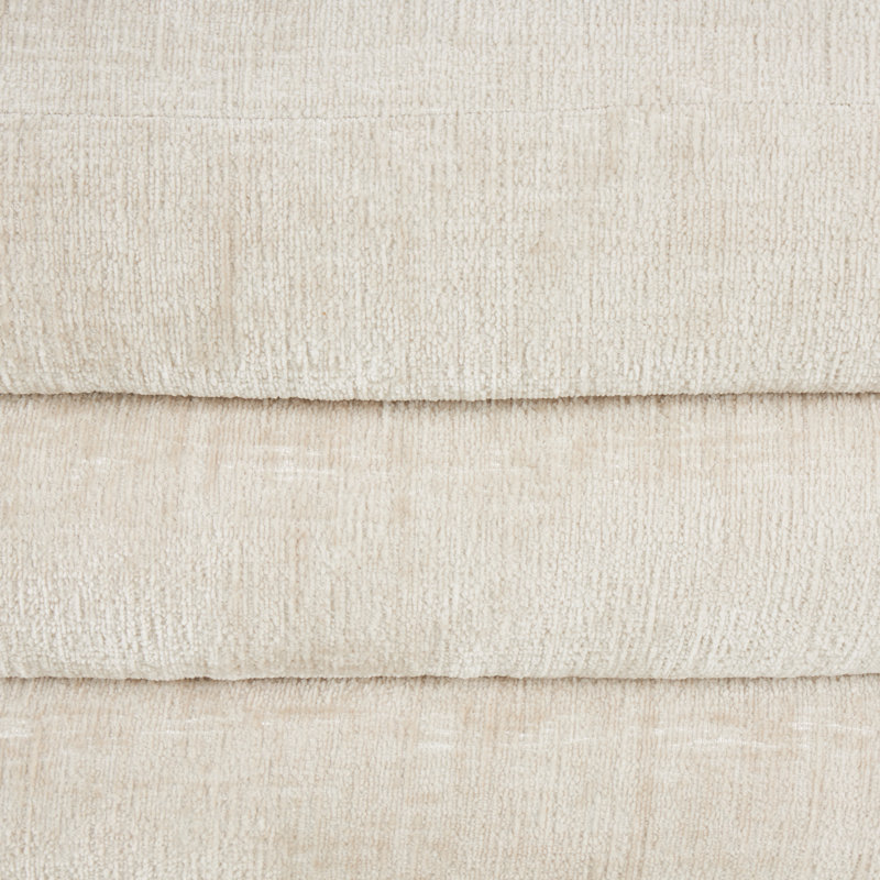 Fauteuil d'appoint pivotant arqué en polyester beige