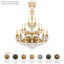 Milano 28 Light 50in x 68in Three-Tier Chandelier in Heirloom Bronze with Clear Heritage Handcut Crystals-259081443-259081449