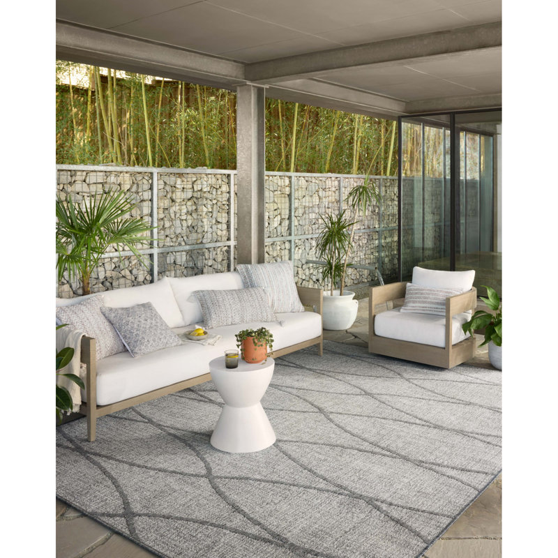 Baggs Abstract Indoor / Outdoor Rug, Runner 2'3" x 7'7"