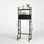 Toilet Rack with Double - Layer Fabric Drawers Black