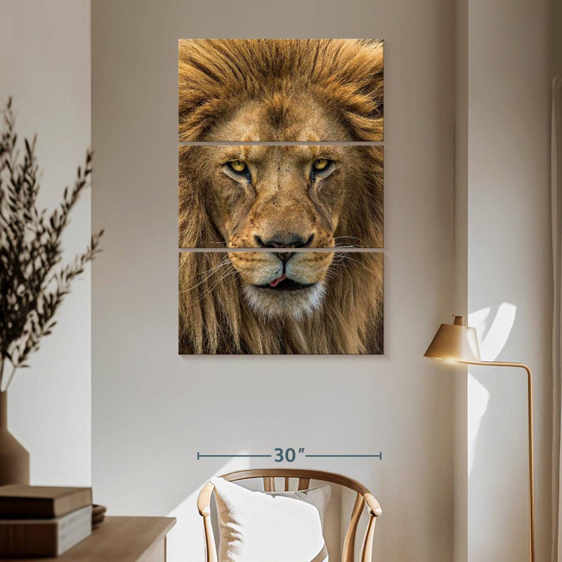 Brampt Handsome Lion Head, 65" H x 42" W