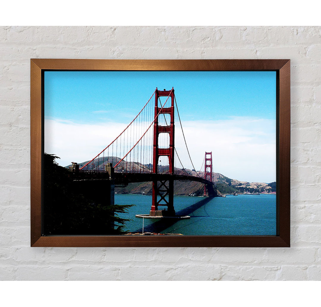 Golden Gate Bridge in der Ferne - Einzelner Bilderrahmen Kunstdrucke