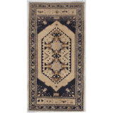 Vintage One-of-a-Kind Runner 1'9" X 3'7" Hand Knotted Area Rug