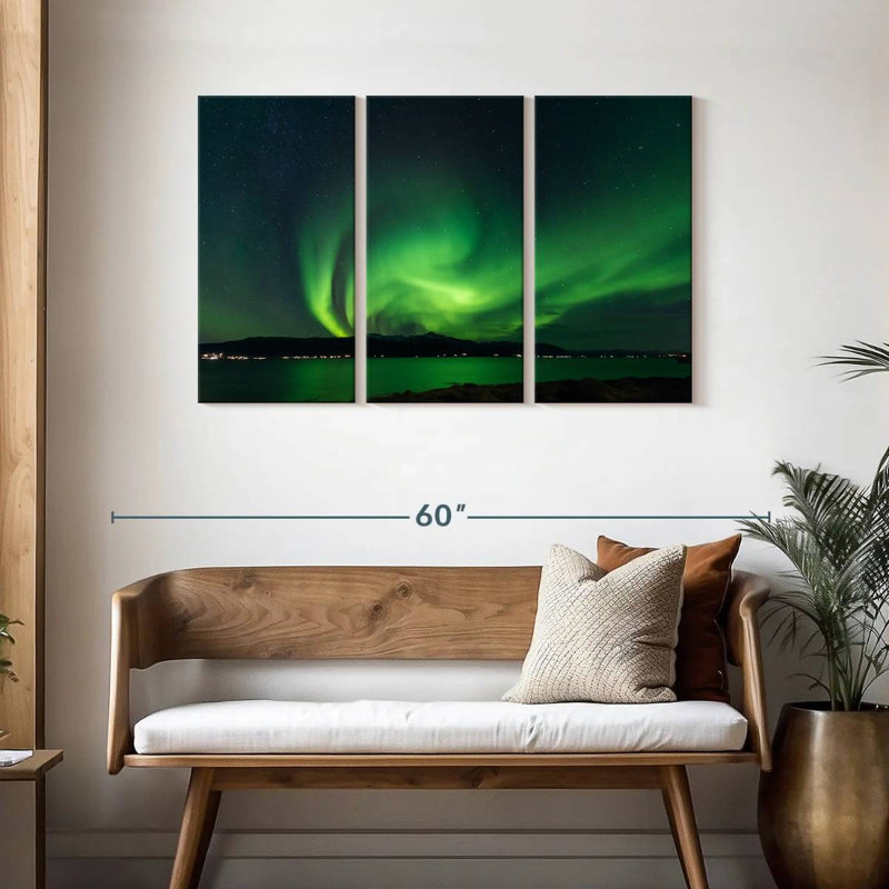 Alvord Svalbard Northern Lights, H 28 po x l 45 po