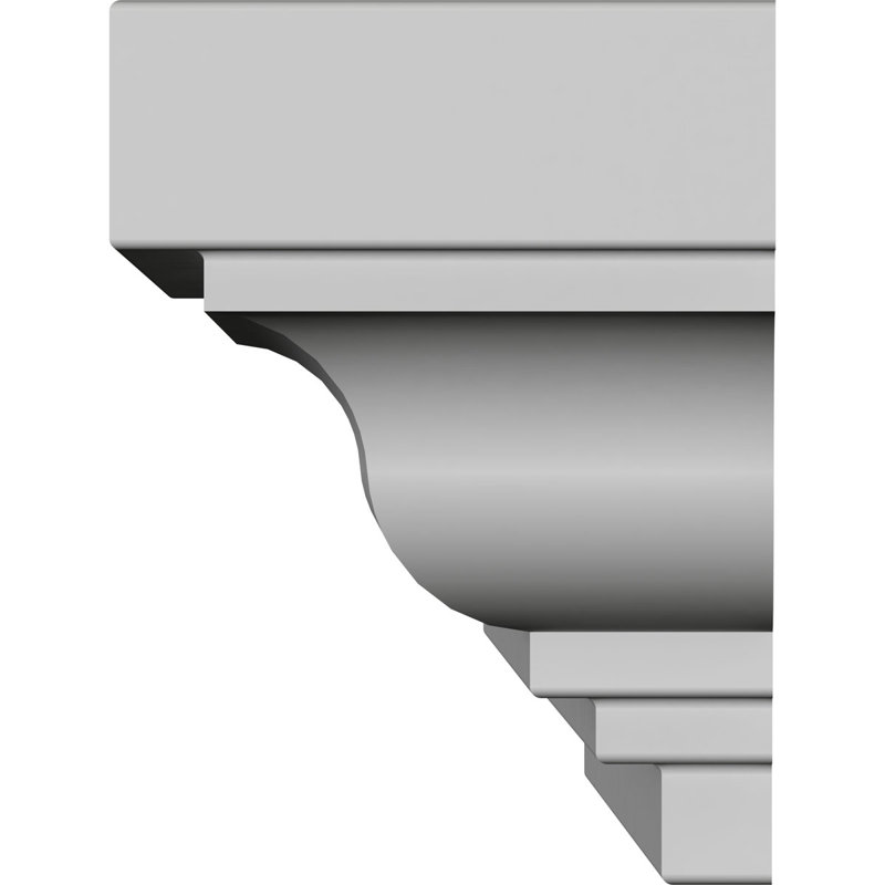 Panneau frontal Endurathane Classic, largeur du bas 108 po x largeur du haut 114 po x H 4 1/2 po x P 1/2 po, apprêté en usine
