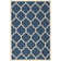 Katz Hand Hooked Navy/Beige Indoor/Outdoor Rug