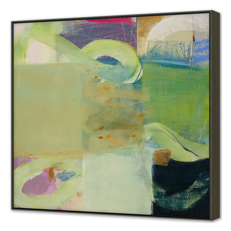Please Call Me Back Print by Hermanos, Ellen, 50'' H x 50'' W, Walnut Cappuccino Floater Framed