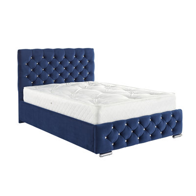 Terrence Upholstered Velvet Bed