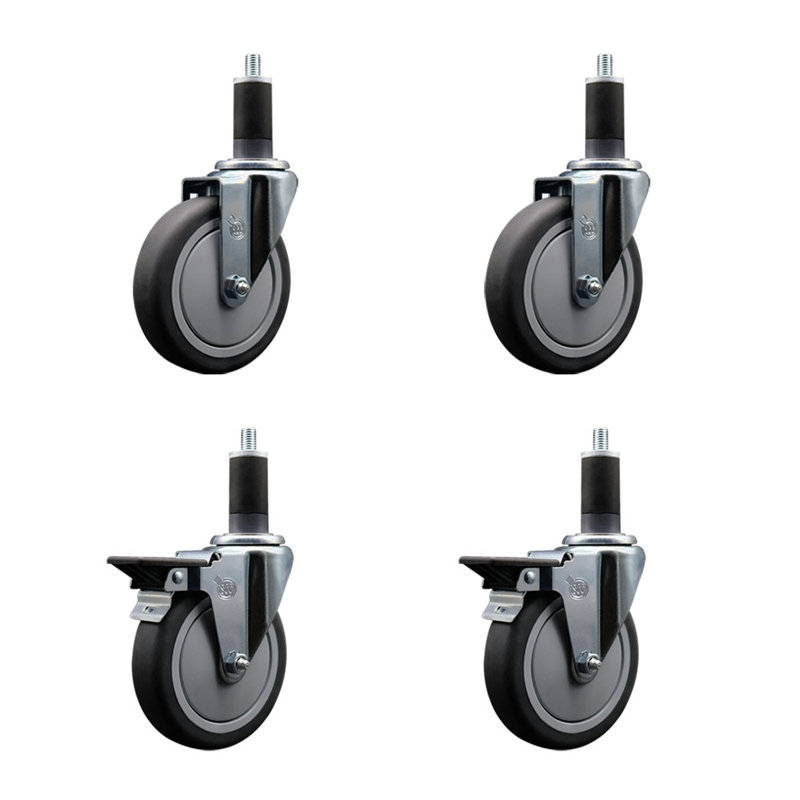 Ensemble de roulettes extensibles en caoutchouc Thermoplastic