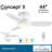 44" Concept II 3 - Blade LED Propeller Ceiling Fan with Remote Control and Light Kit Included-1199877191-1199872819