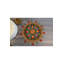 Tapis décoratif multicolore à franges Suzani-817773794