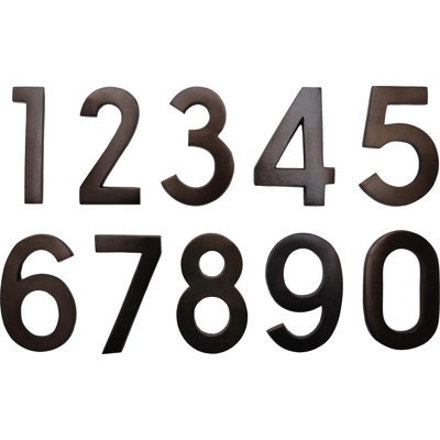 4'' H Brass House Number