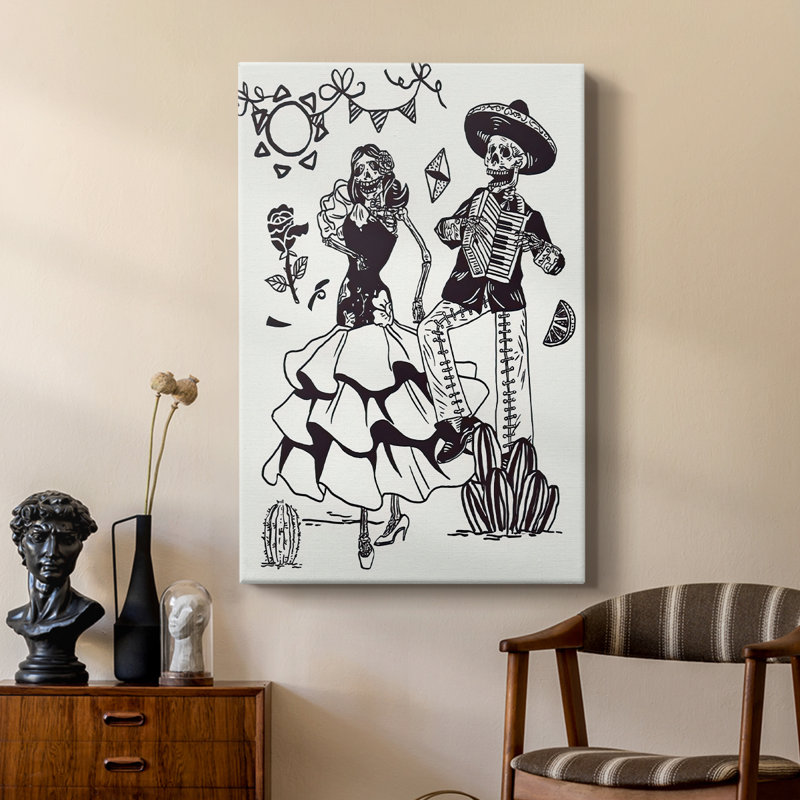 Jour des Morts, défilé III - galerie sur mesure, H 48 po x l 32 po