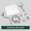 Adjustable 8" High Pressure Dual Shower Head with 9-Spray Handheld Shower-119478408