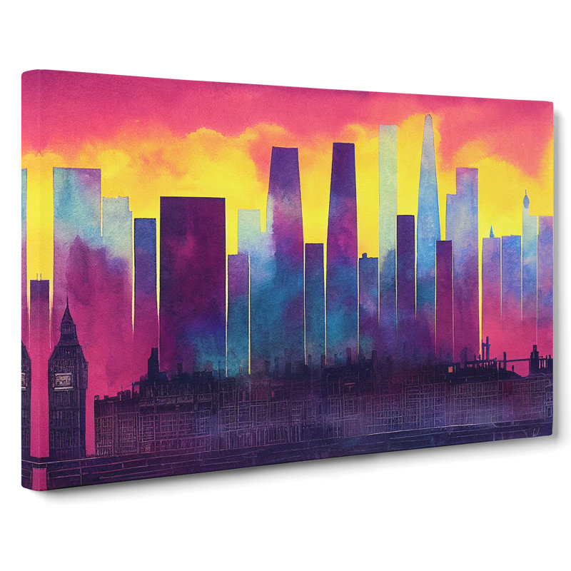 London Skyline Vol.2 - Wrapped Canvas, 35cm H x 50cm W x 3cm D