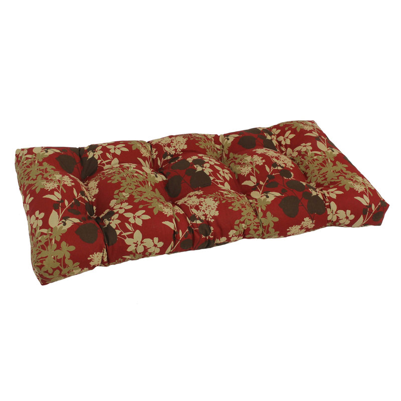 Outdoor 5'' Loveseat Seat Cushion, Montfleuri Sangria