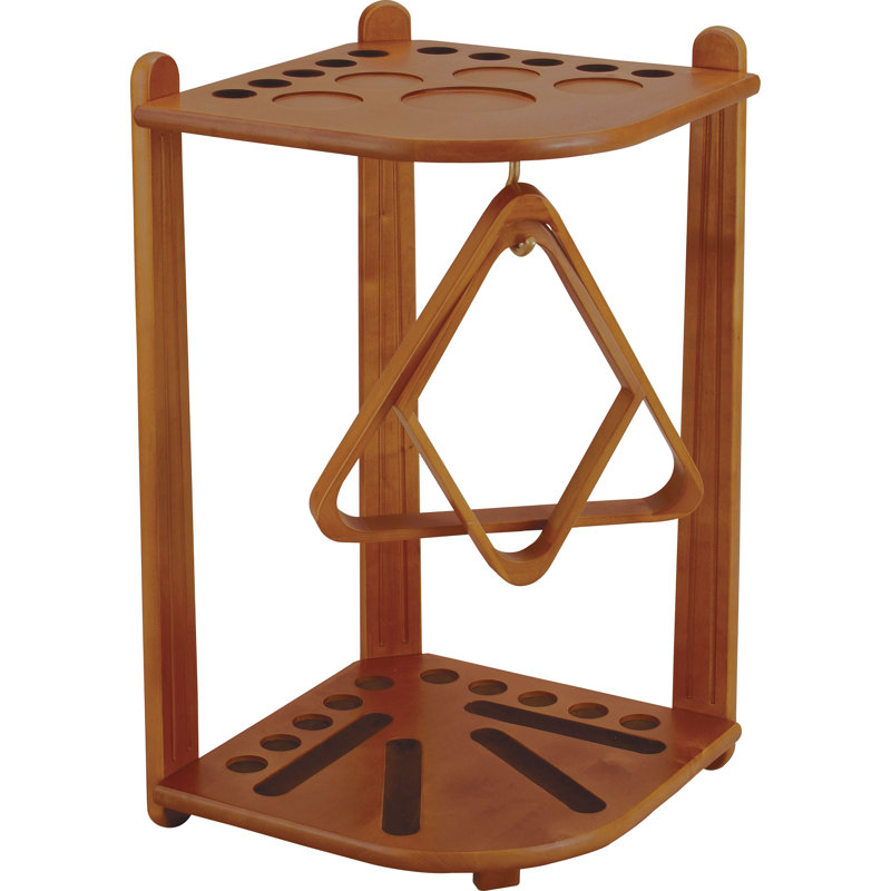 Pool Cue Rack, Honey