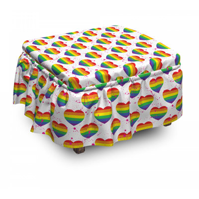 Box Cushion Ottoman Slipcover