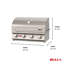 Barbecue au gaz encastré à 4 brûleurs Lonestar de Bull Outdoor Products - Propane liquide-10844636