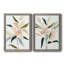 «Lily Abstracted I», ensemble de 2 peintures sur toile encadrées-1330872674-1330872677