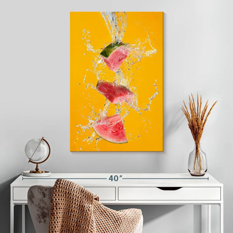 Yarlin Watermelon Splash, 30" H x 20" W