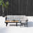 Raven Teak 4 - Person Modular Patio Conversation Sets with Cushions-1404357464