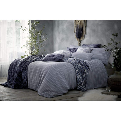Blue Cotton 144 TC Duvet Cover Set