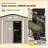 Durable Outdoor Storage Shed with Four Strategically Placed Vents