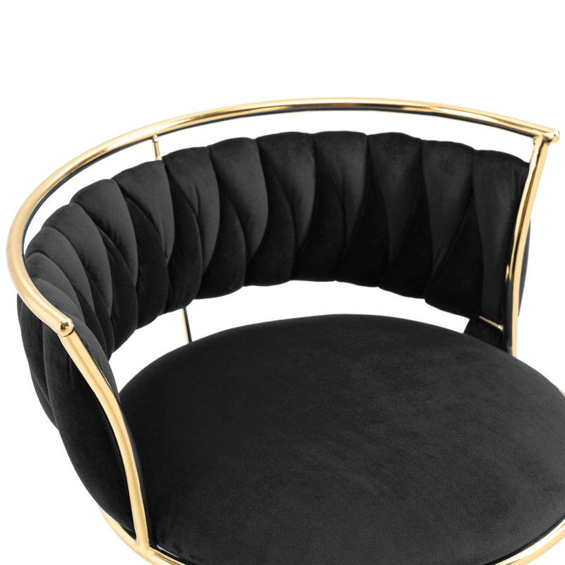 Ginko Modern Adjustable Bar Stools, Swivel Counter Stools with Upholstered Seat, Backrest, Footrest and Metal Frame for Kitchen and Home Bar 