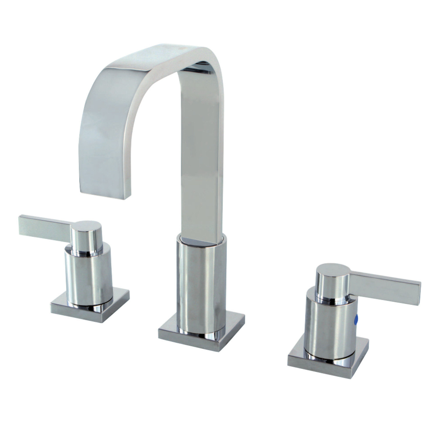 NuvoFusion Widespread Bathroom Faucet with Drain, Polished Chrome