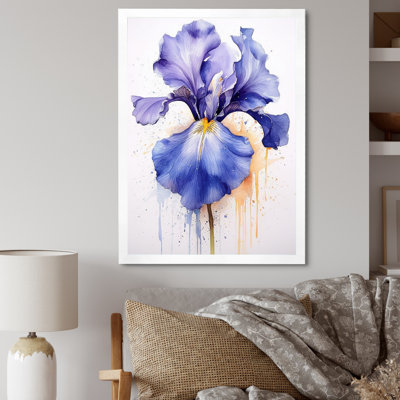 " Purple Gray Iris Impressions II "