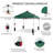 10 Ft. W x 10 Ft. D Metal Pop Up Canopy Tent with One Push Setup-100704042
