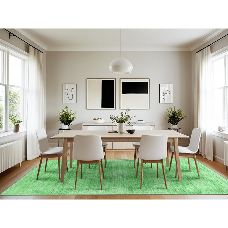 Anabelli Washable Abstract Indoor Rug, Rectangle 7' x 10'