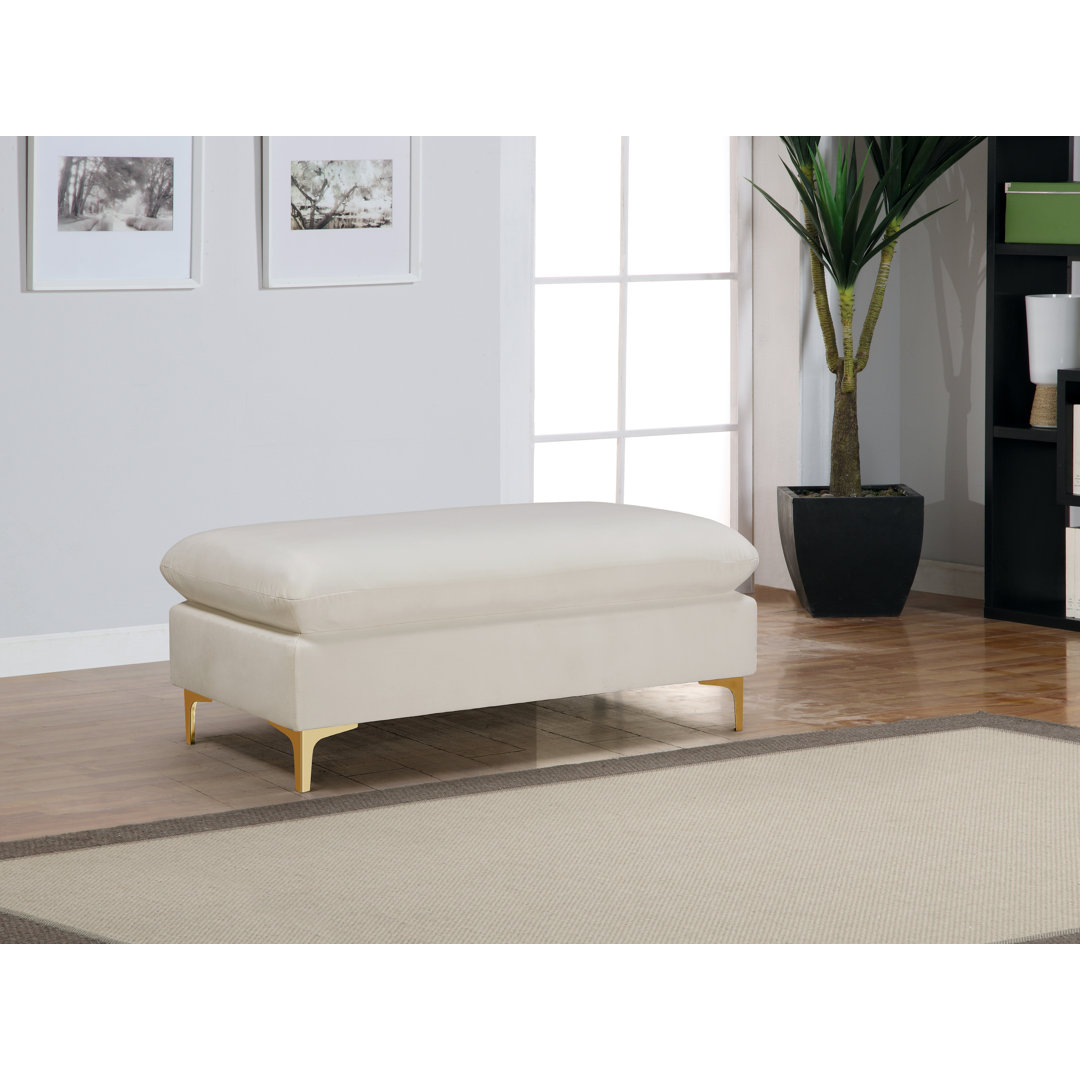 Shumpert Velvet Ottoman Willa Arlo™ Interiors Upholstery 