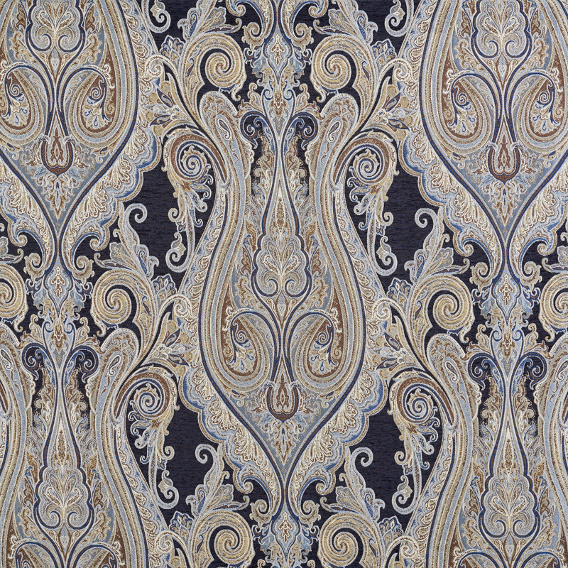 Luciana - Indigo Window Waterfall Valance, Indigo
