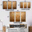 Gold Perlages Pulse - ensemble d'art mural abstrait-521555847-521555845
