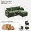 80.3" L-Shaped Modular Sectional Sofa with Storage-1695520551